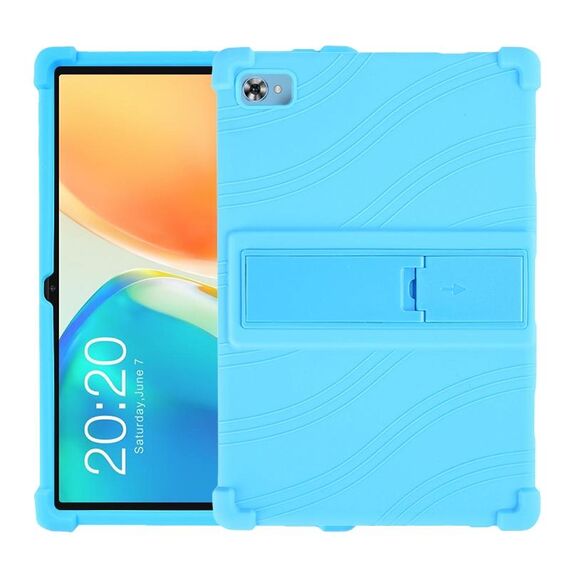 Per Teclast M40 Plus Custodia protettiva per tablet in silicone antiurto con supporto (blu cielo)