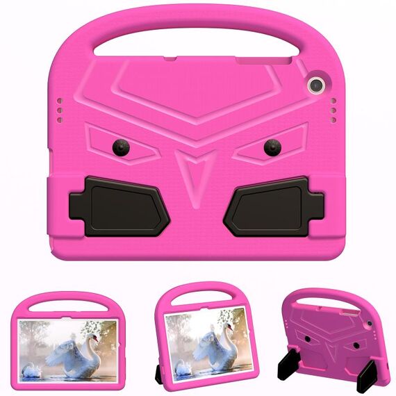 Per Samsung Galaxy Tab A9+ Custodia per tablet EVA antiurto con cavalletto stile Sparrow (rosa rosso)