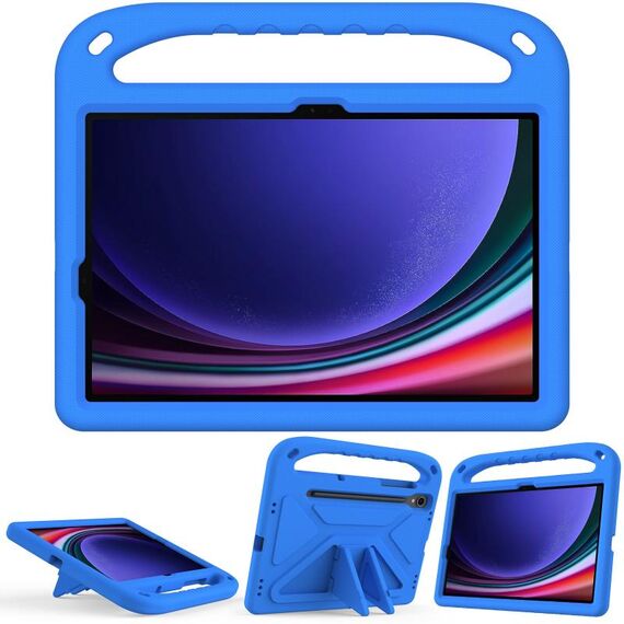 Custodia per tablet antiurto EVA con manico per Samsung Galaxy Tab S9 con supporto (blu)