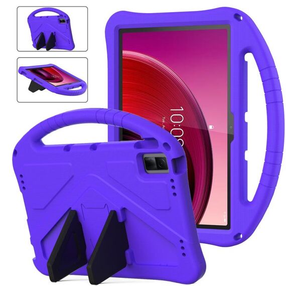 Per Lenovo Tab M10 5G 2023 Custodia tablet antiurto EVA con supporto (viola)