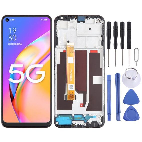 Per OPPO A93 5G OEM LCD Screen Digitizer assemblaggio completo con cornice