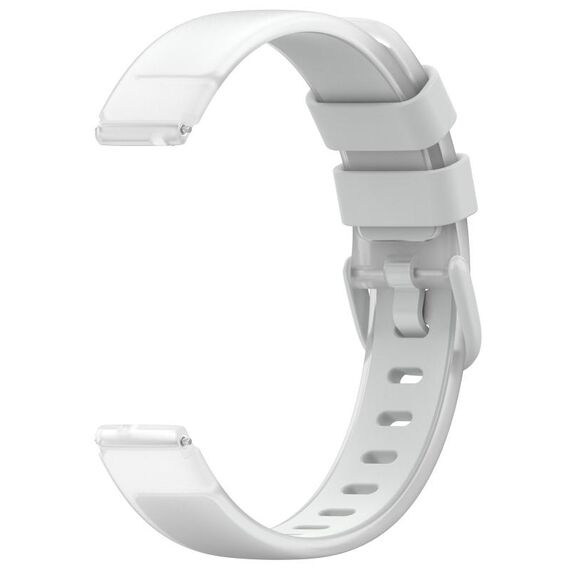 Cinturino per orologio universale in silicone trasparente bicolore da 12 mm (grigio chiaro)