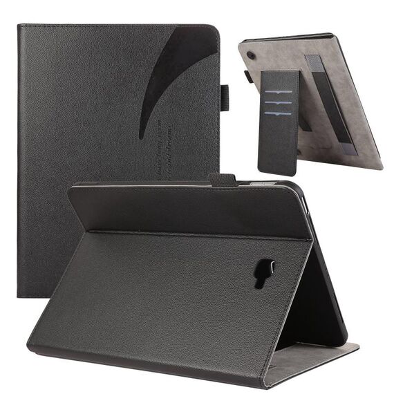 Per Samsung Galaxy Tab A 10.1 2016 T580 Custodia per tablet in pelle con texture litchi (nero)