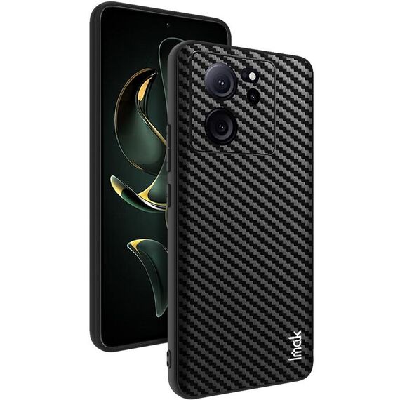 Per Xiaomi Redmi K60 Ultra 5G IMAK LX-5 Serie Custodia protettiva antiurto per PC + PU + TPU (struttura in fibra di carbonio)