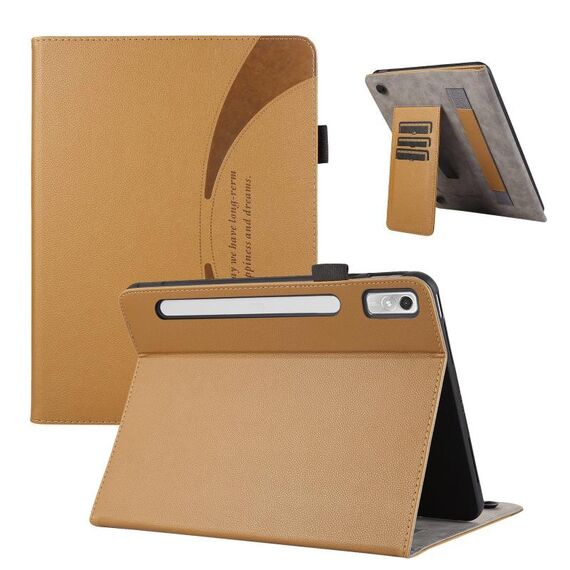 Custodia per tablet in pelle con ventosa per Lenovo Pad Pro 11.2 2022 (marrone)