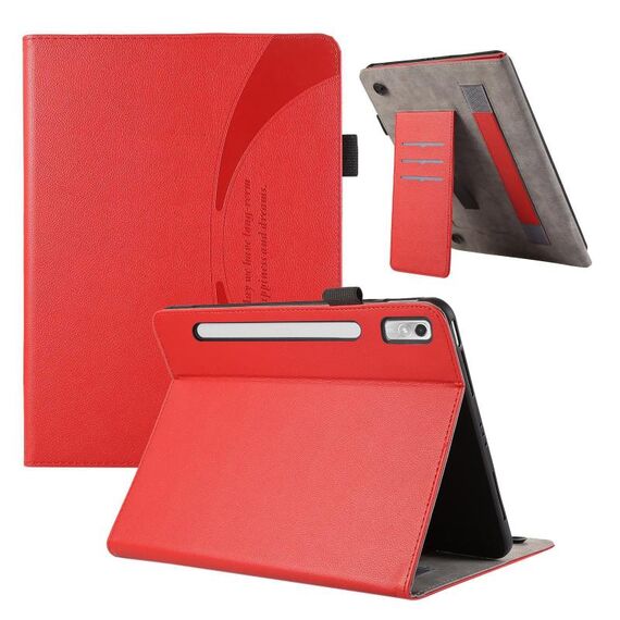 Custodia per tablet in pelle con ventosa per Lenovo Pad Pro 11.2 2022 (rosso)