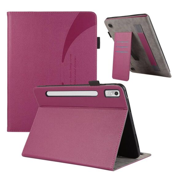 Custodia per tablet in pelle con ventosa per Lenovo Pad Pro 11.2 2022 (viola)