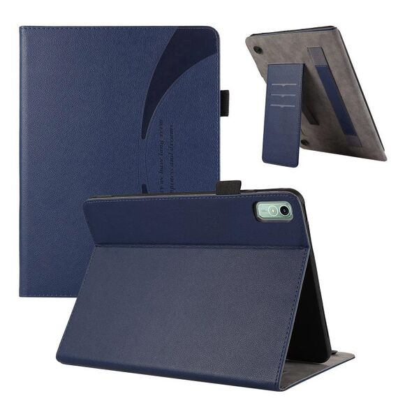 Custodia per tablet in pelle con ventosa per Lenovo Pad Pro 11.5 2023 (blu scuro)