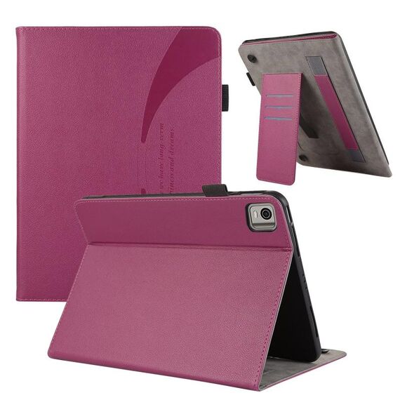 Custodia per tablet in pelle con ventosa per Nokia T21 10.4 2022 (viola)