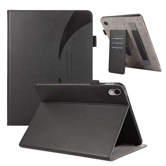 Custodia per tablet in pelle con ventosa per Huawei MatePad 11 2023 (nero)