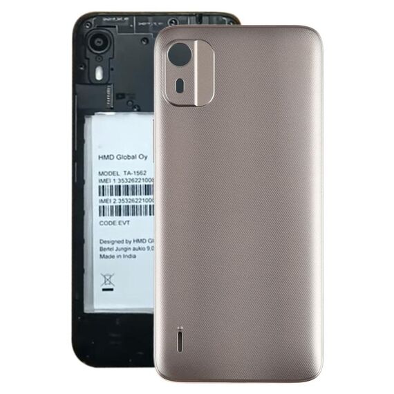 Per Nokia C12 Cover posteriore batteria originale (marrone)