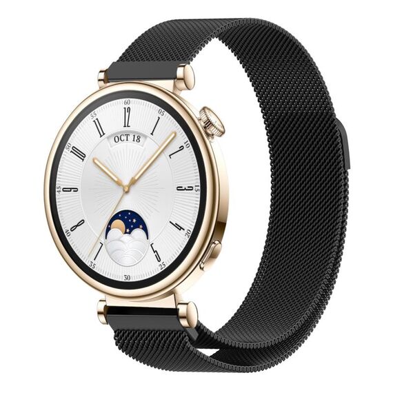 Per Huawei Watch GT4 41mm cinturino in maglia di acciaio magnetico Milano (nero)