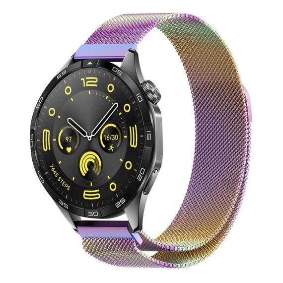 Per Huawei Watch GT4 46mm cinturino in maglia di acciaio magnetico Milano (colorato)