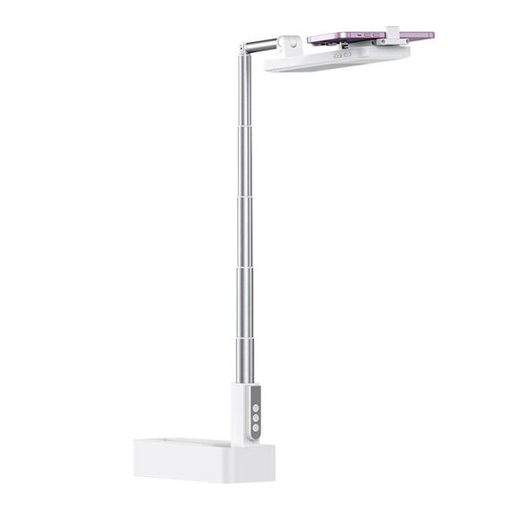 USAMS US-ZB265 DOXG-V10 2° Supporto per telefono pieghevole e girevole multifunzione per trasmissione dal vivo (bianco)
