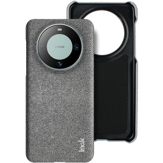 Per Huawei Mate 60 Pro / 60 Pro+ Serie Imak Ruiyi Texture in tessuto PU + custodia per PC (grigio chiaro)