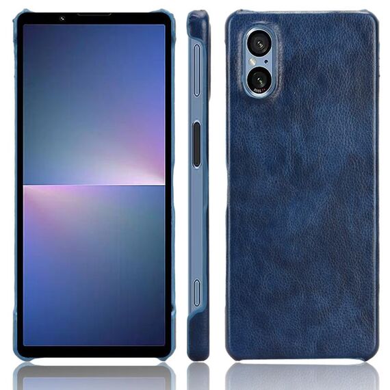 Per Sony Xperia 5 V Custodia per telefono con cover posteriore con texture Litchi (blu)