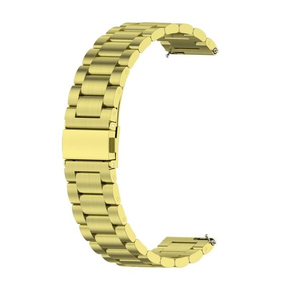 Per Huawei Watch GT4 41 mm cinturino in metallo in acciaio inossidabile con tre perline (oro)