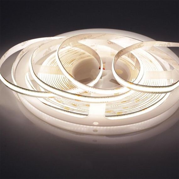Striscia luminosa a LED decorativa adesiva COB larga 1 m 24 V 8 mm, specifica: display 320 perline-12W-95 (6000K)