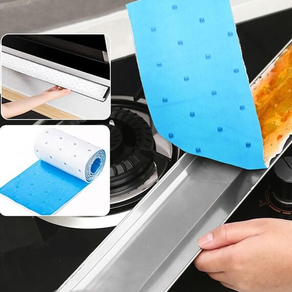 Carta di aspirazione monouso per scanalature per l'olio da 10 pezzi/pacco per cappe da cucina, specifiche: 10x90 cm normale