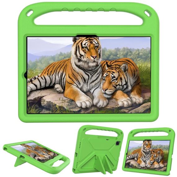 Custodia per tablet antiurto EVA con supporto per Samsung Galaxy Tab S6 T860 (verde)