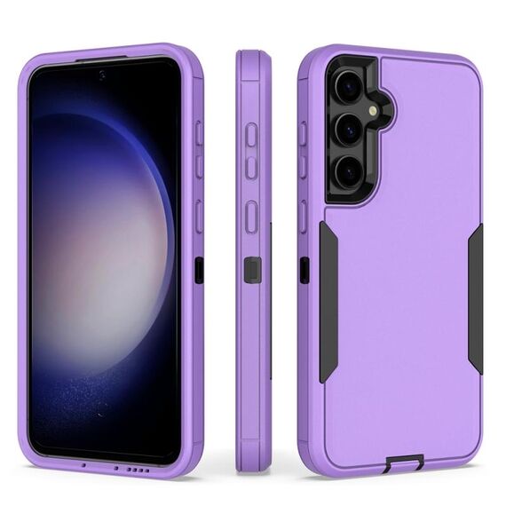 Per Samsung Galaxy S23 FE 5G 2 in 1 custodia magnetica per PC + TPU (viola + nero)