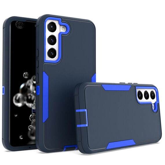Per Samsung Galaxy S22 5G 2 in 1 custodia magnetica per PC + TPU (blu reale + blu scuro)