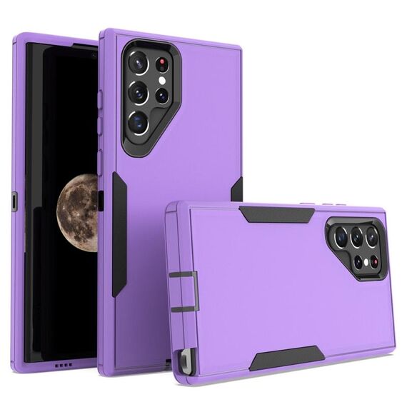 Per Samsung Galaxy S22 Ultra 5G 2 in 1 custodia magnetica per PC + TPU (viola + nero)