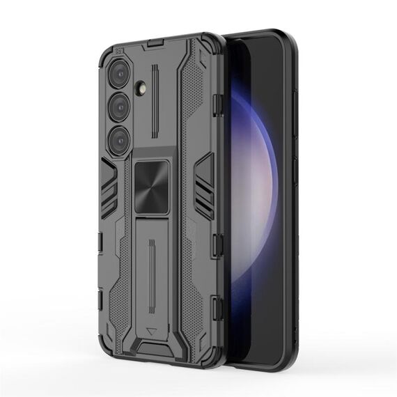 Per Samsung Galaxy S24 5G Supersonic Armor PC Custodia ibrida in TPU (Nero)