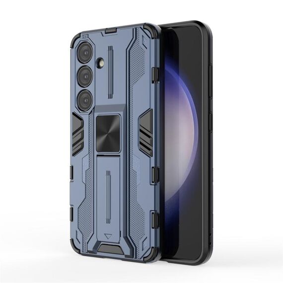 Per Samsung Galaxy S24 5G Supersonic Armor PC Custodia ibrida in TPU (blu)