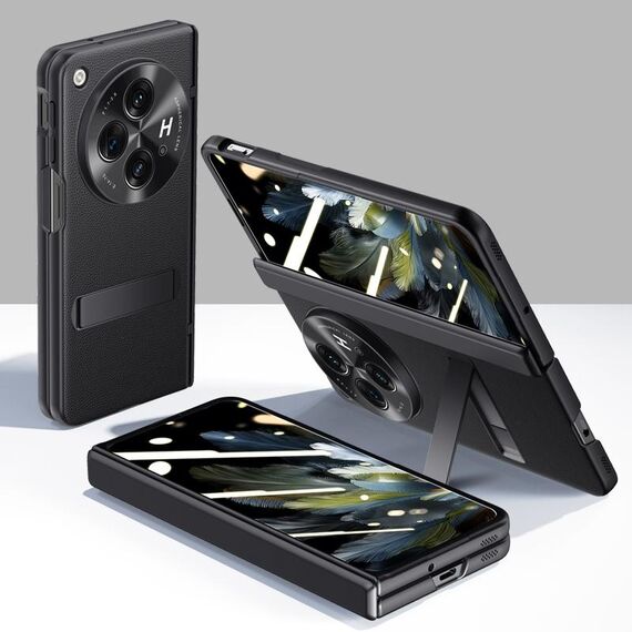 Per OPPO Find N3 Pioneer Skin-Feel Case-film Cerniera integrale Custodia antiurto per telefono (Nero)