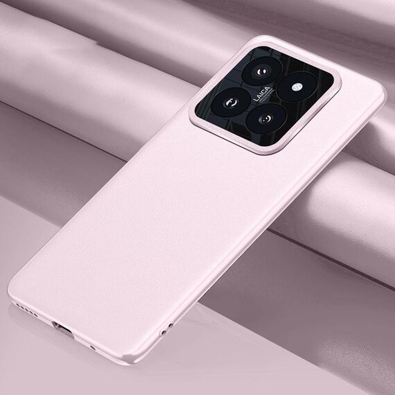 Per Xiaomi 14 Pro Custodia per telefono antiurto all-inclusive in pelle tinta unita (rosa)