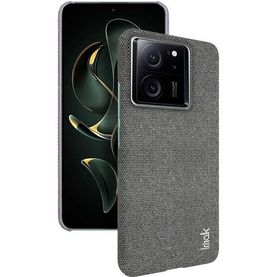 Per Xiaomi Redmi K60 Ultra 5G serie imak Ruiyi Texture in tessuto PU + custodia per telefono PC (grigio scuro)