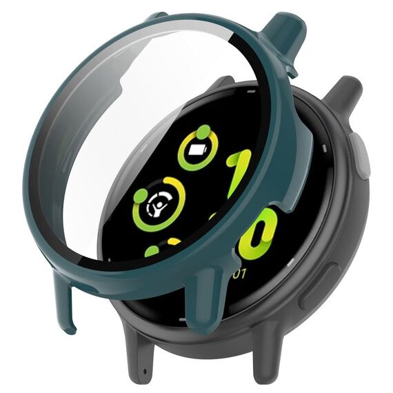 Per Garmin vivoactive 5 / Active 5 PC + custodia protettiva per orologio integrata con pellicola temperata (verde)