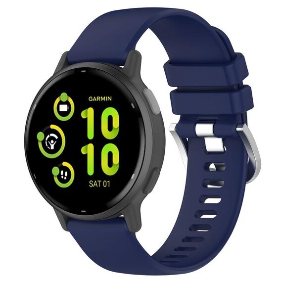 Per cinturino in silicone Garmin vivoactive 5 / Active 5 da 20 mm (blu scuro)