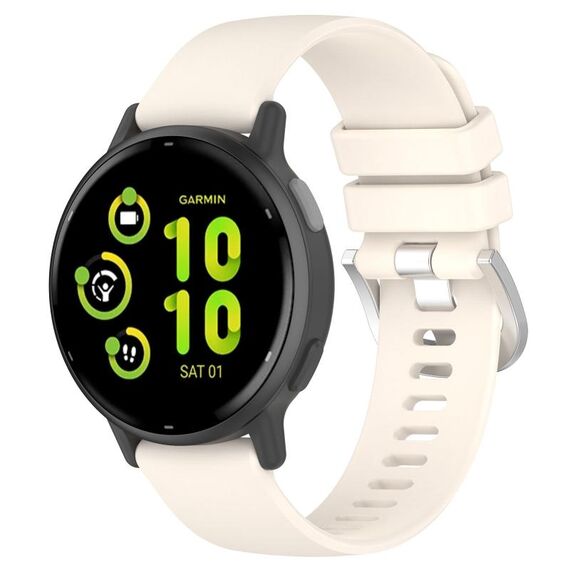 Per cinturino in silicone Garmin vivoactive 5 / Active 5 da 20 mm (Starlight)