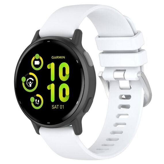 Per cinturino in silicone Garmin vivoactive 5 / Active 5 da 20 mm (bianco)