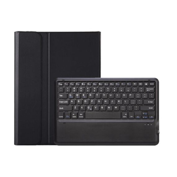 Per Lenovo Xiaoxin Pad Pro 12,7 pollici AM24 TPU Custodia in pelle ultrasottile staccabile per tablet con tastiera Bluetooth (Nero)