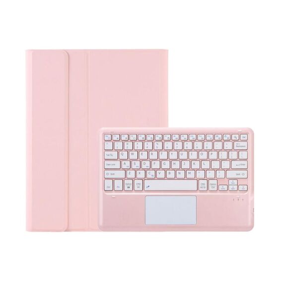 Per Lenovo Xiaoxin Pad Pro 12,7 pollici AM24-A Custodia in pelle per tablet con tastiera Bluetooth staccabile ultrasottile TPU con touchpad (rosa)