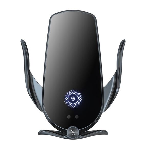 Supporto per auto M3 con presa d'aria per ricarica rapida wireless a induzione a infrarossi (nero)