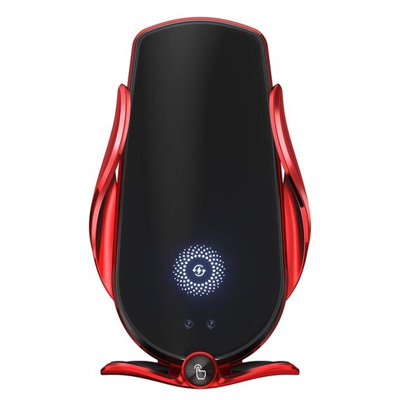 Supporto per auto M3 con presa d'aria per ricarica rapida wireless a induzione a infrarossi (rosso)