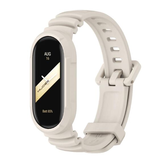 Per Xiaomi Mi Band 8 MIJOBS GS Unibody cinturino sportivo in tinta unita (grigio)