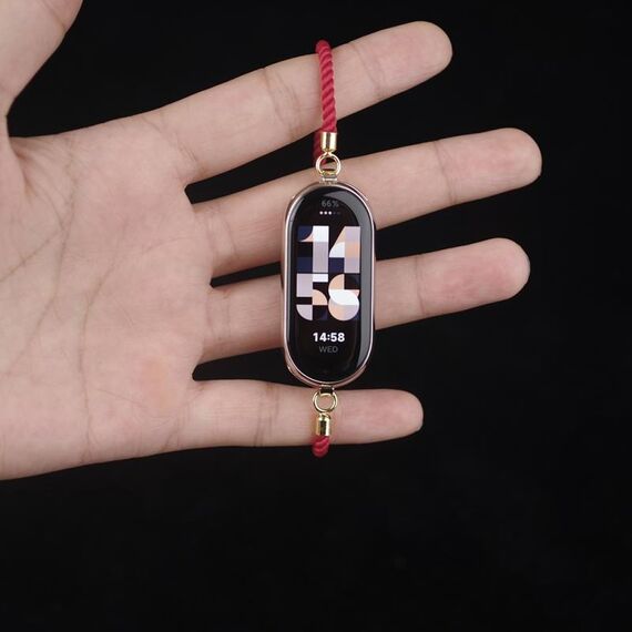 Per cinturino per orologio Xiaomi Mi Band 8 Mibbs Milan Cord (rosso)
