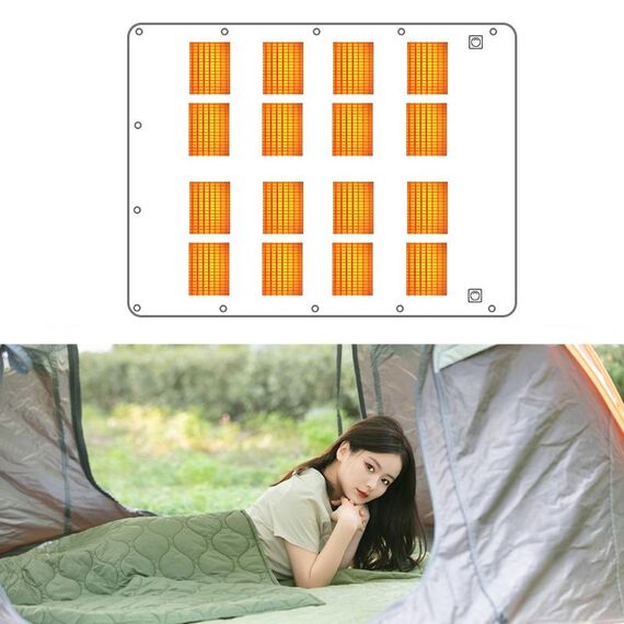 Coperta riscaldante USB da campeggio esterna 5V, stile: modello doppio