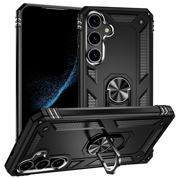 Per Samsung Galaxy S24 5G antiurto TPU + custodia per telefono PC (nera)