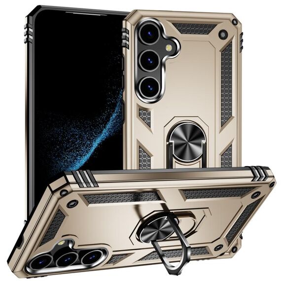 Per Samsung Galaxy S24 5G antiurto TPU + custodia per telefono PC (oro)