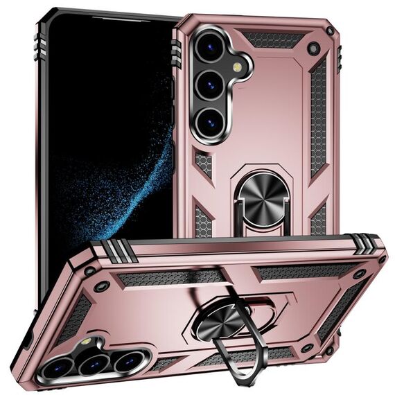Per Samsung Galaxy S24 5G antiurto TPU + custodia per telefono PC (oro rosa)