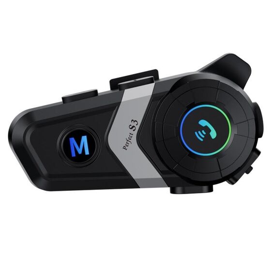 Auricolare Bluetooth per casco moto S3 per caschi integrali e mezzi (argento) TBD0604211801A
