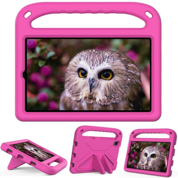 Per Huawei MatePad T8 Maniglia Custodia portatile antiurto per tablet EVA (Rosa rossa)