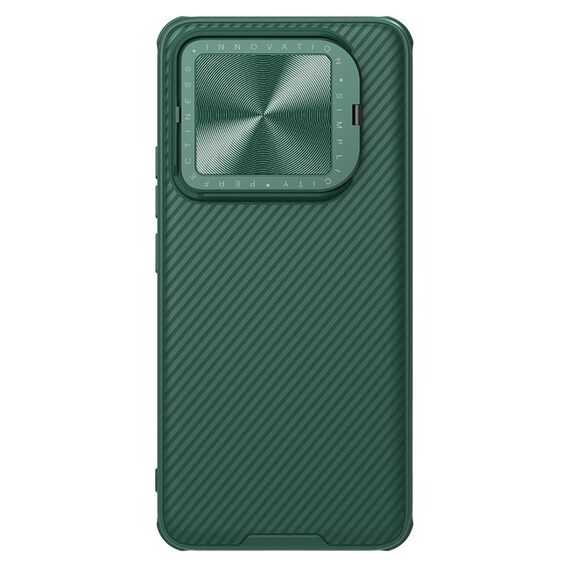 Per Xiaomi 14 NILLKIN Custodia per telefono a specchio con texture CD con specchio nero (verde)