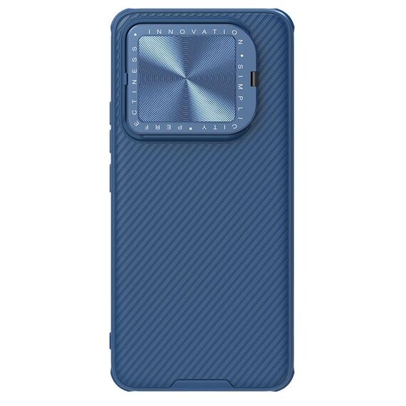 Per Xiaomi 14 NILLKIN Custodia per telefono a specchio con texture CD con specchio nero (blu)